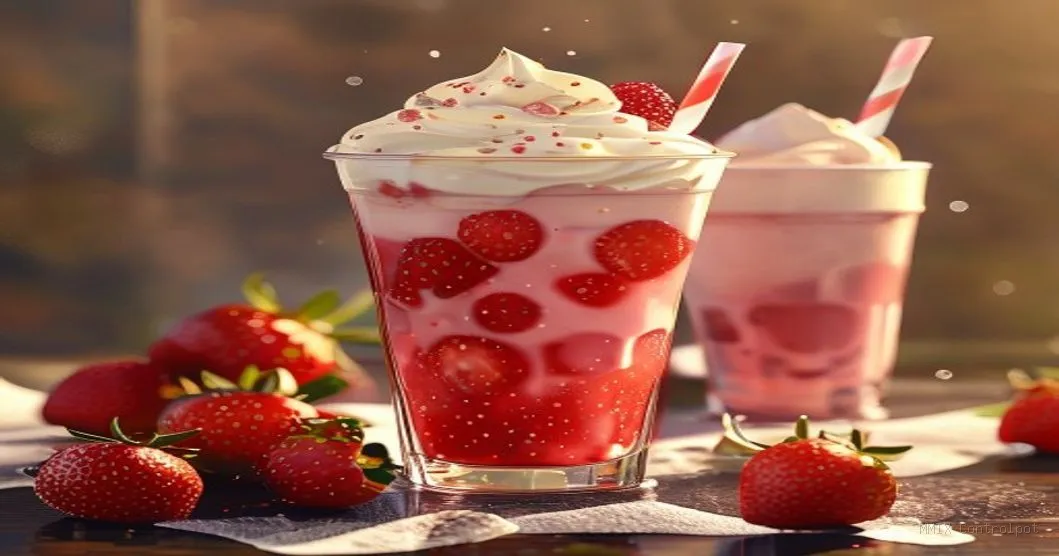 Milk shake de morango: equilíbrio entre fruta e cremosidade