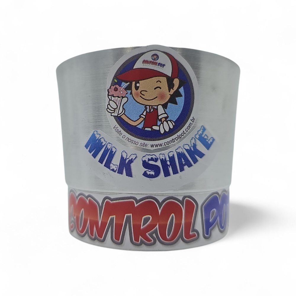Alongador de Copos para Milk Shake Profissional Alumínio Evita Respingo e Desperdício ControlPot
