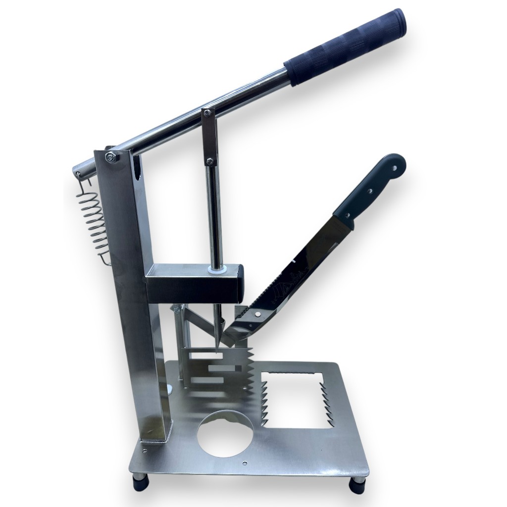Furador de Coco Profissional Inox com Facão para Abrir e Cortar Coco Estrutura Reforçada ControlPot