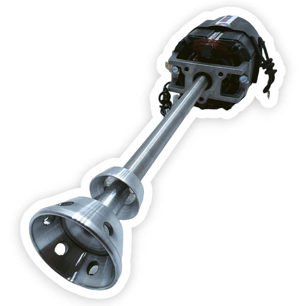 Motor com Haste Inox para Mixer de Milk Shake 1200W até 2000W de Pico 18000 RPM Reposição ControlPot
