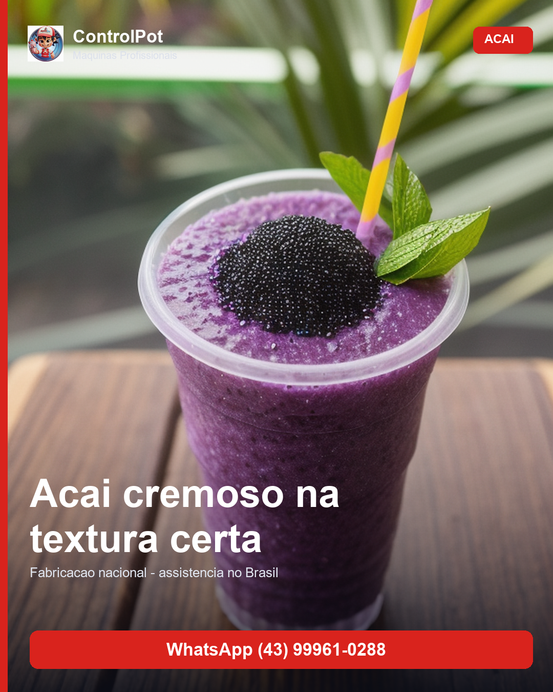 Milk shake com sorvete artesanal