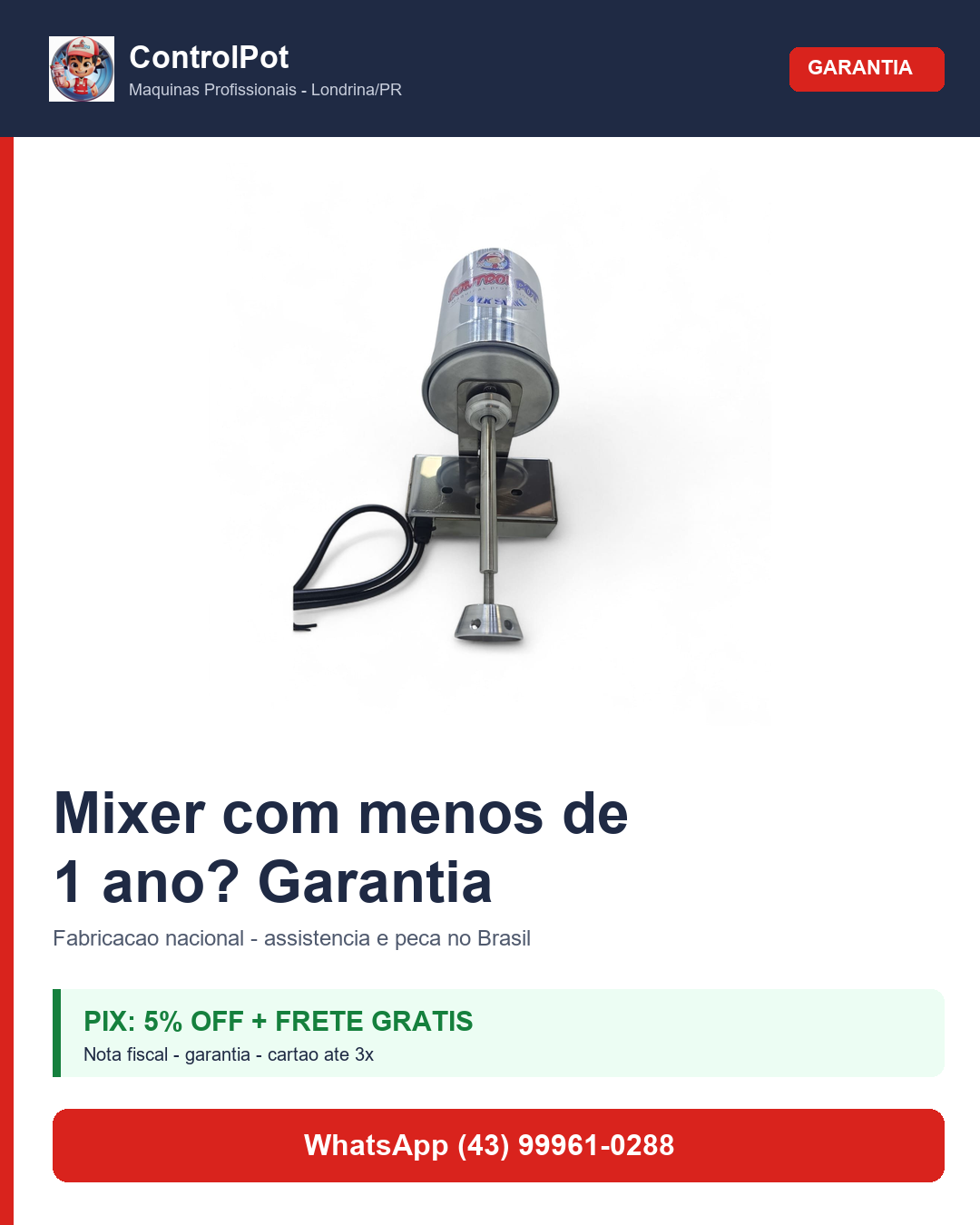 Evolução do preparo de milk shake